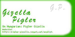 gizella pigler business card